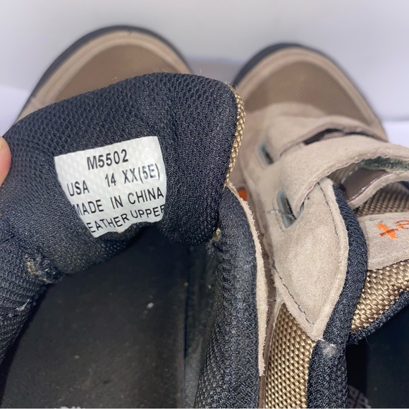 Propet Connelly Hiking/Trail Shoes Gunsmoke and Orange Men's Size 14 xx5E - Picture 5 of 6